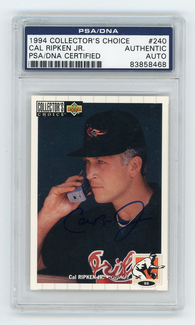 Cal Ripken Jr. 1994 Collector's Choice PSA/DNA CERTIFIED Authentic Auto BLUE INK
