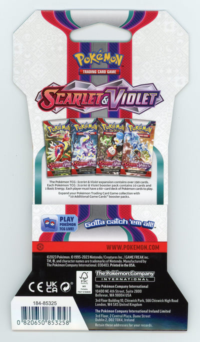 Pokemon Scarlet & Violet Sleeved Booster Pack