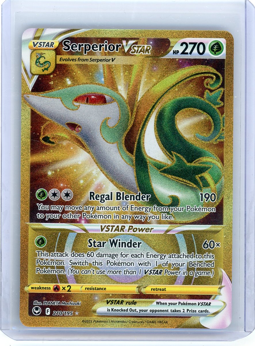 Serperior VSTAR Lucky Rare holo 210/195 2022 Pokémon