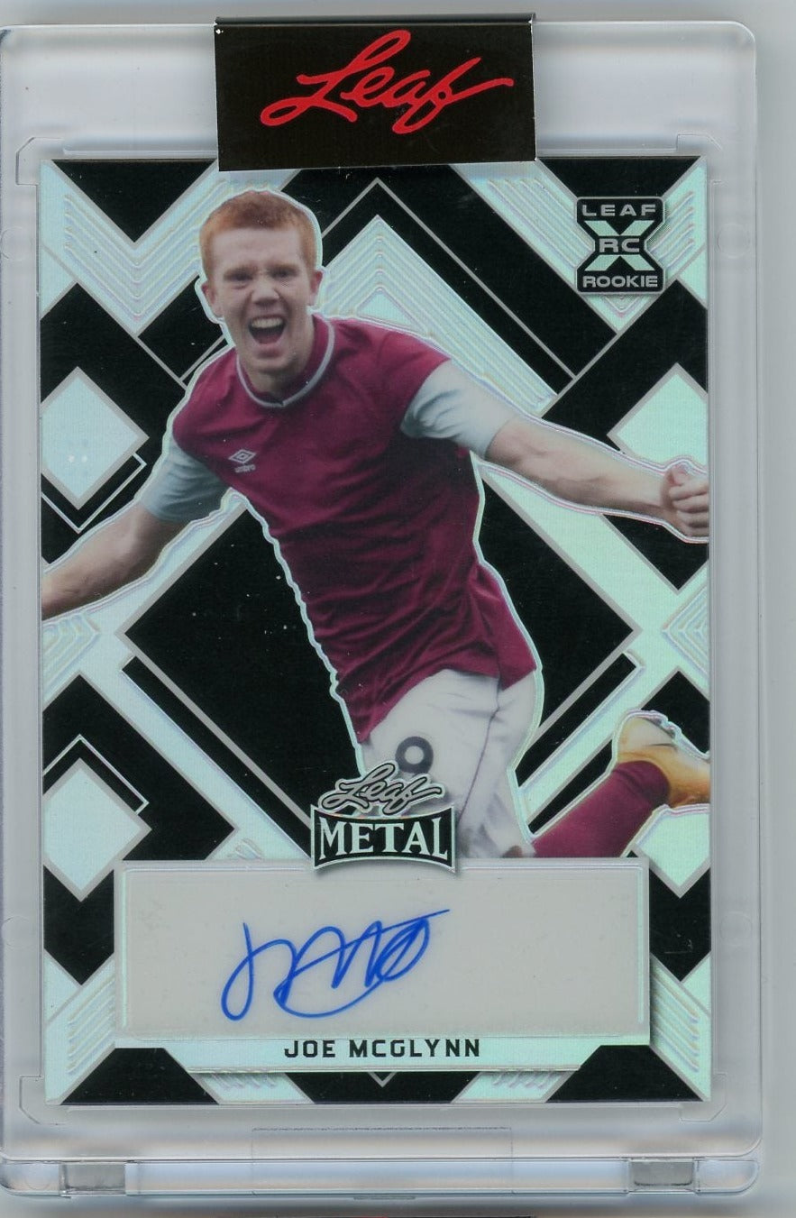 Joe McGlynn Leaf Metal 3/15 Autographed Rookie Card BA-JMG