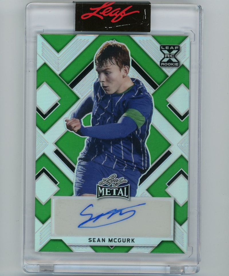 Sean McGurk Leaf Metal 2/7 Autographed Rookie Card BA-SM1