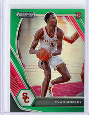 Evan Mobley 2021 Panini Prizm Draft Picks green Prizm rookie card #2