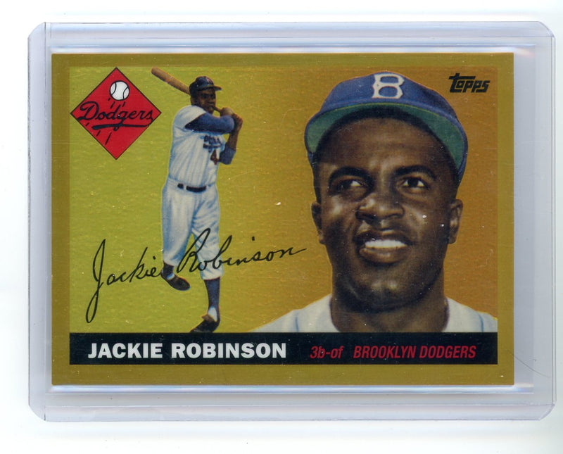 Jackie Robinson 2013 Topps Reprint gold refractor 