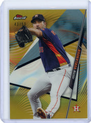 Justin Verlander 2020 Topps Finest Gold Refractor #'d 43/50