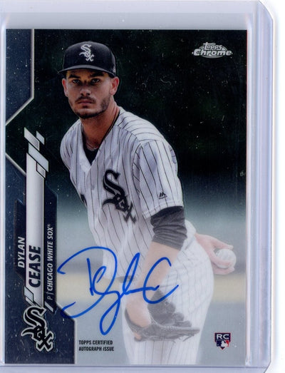 Dylan Cease 2020 Topps Chrome autograph rookie card