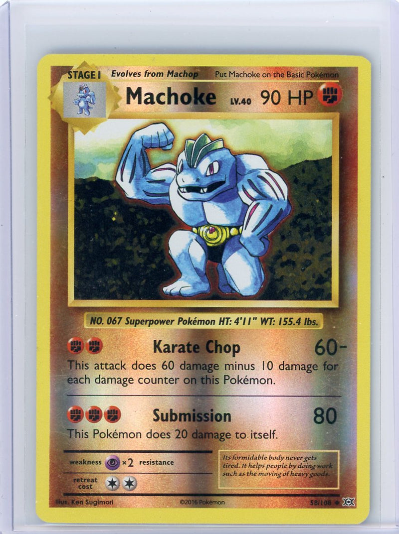 Machoke Lv. 40 2016 Pokémon holo 58/108