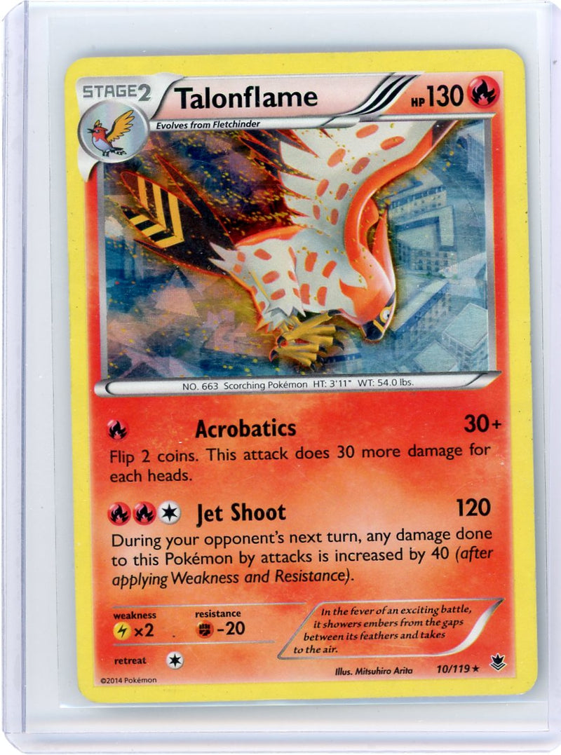 Talonflame 2014 Pokémon rare holo 10/119