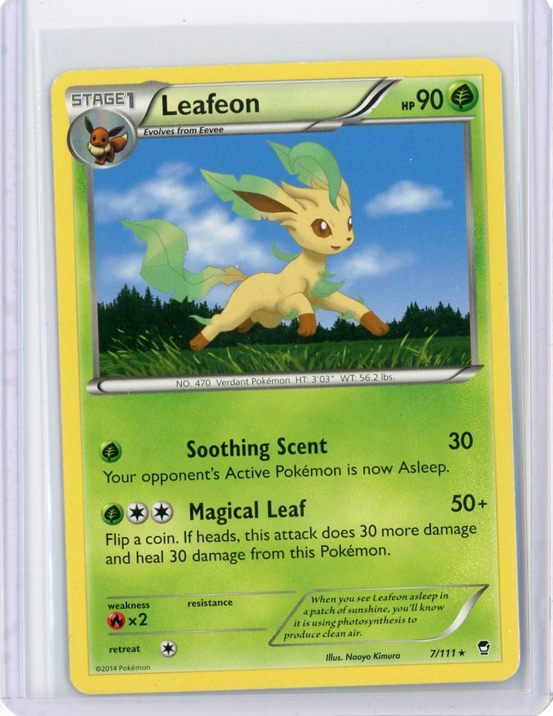 Leafeon 2014 Pokémon rare non holo 7/111