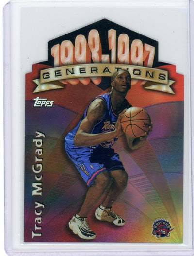 Tracy McGrady 1997 Topps Refractor "Generations" die-cut #G30