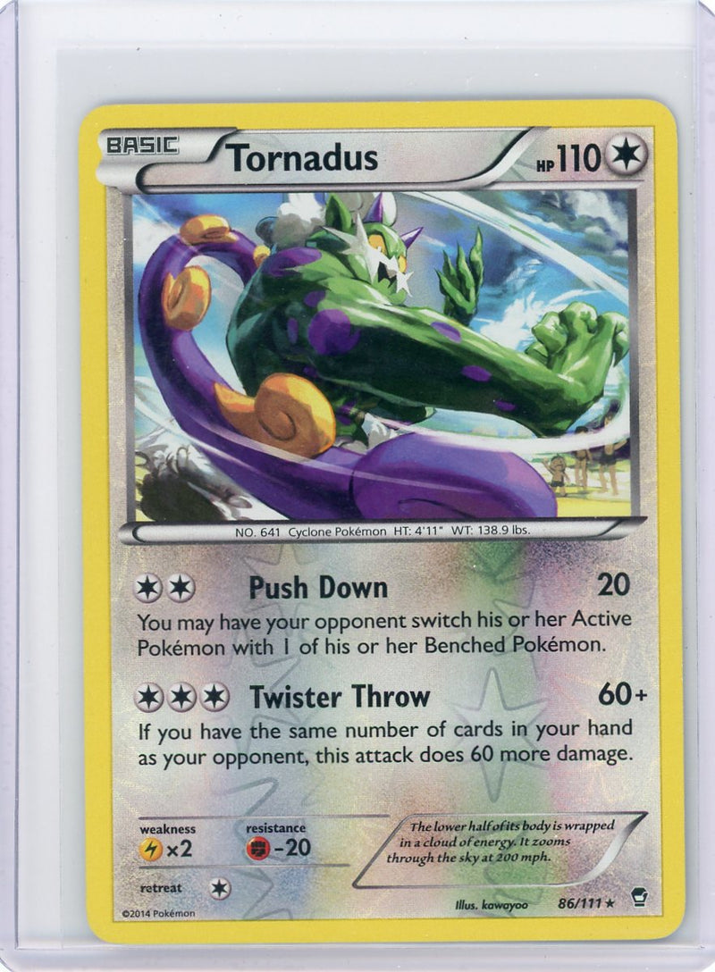 Tornadus 2014 Pokémon rare holo 86/111