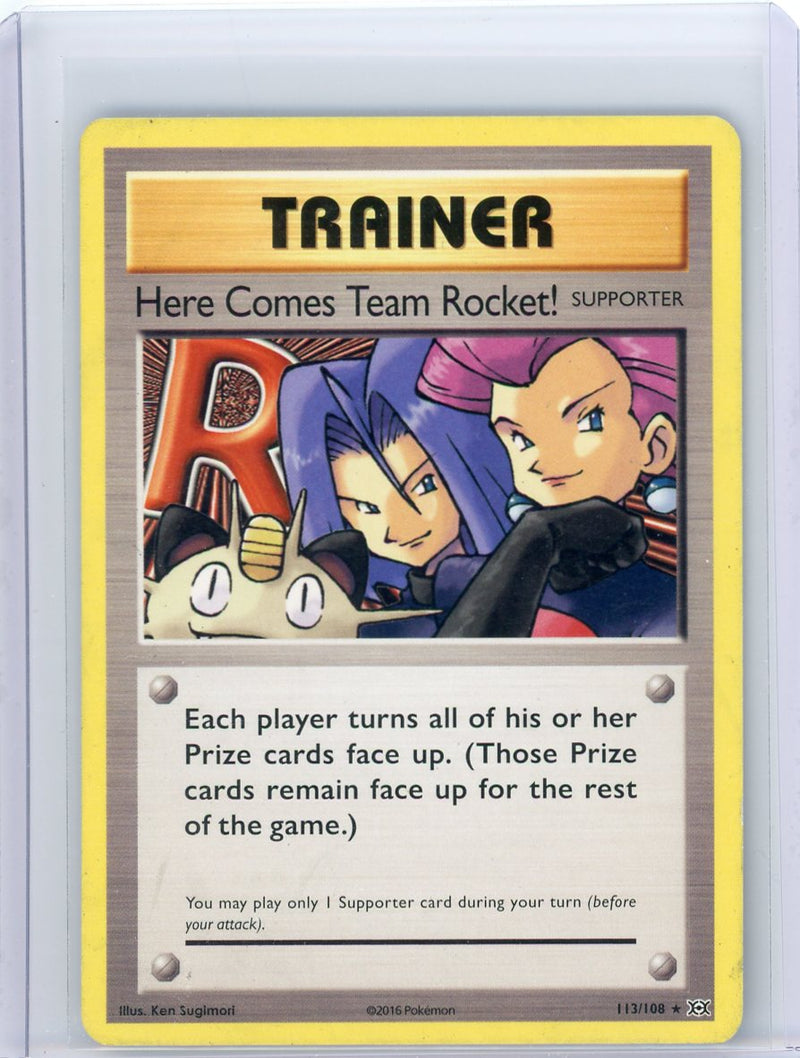 Trainer: Here Comes Team Rocket! 2016 Pokémon rare non holo 113/108