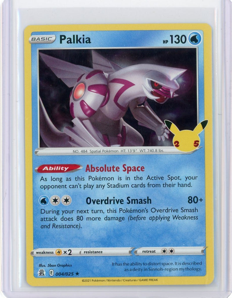 Palkia 2021 Pokémon Celebrations rare holo 004/025