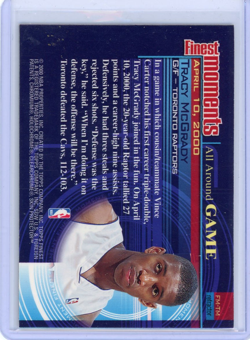 Tracy McGrady 2000 Topps Finest Moments Refractor