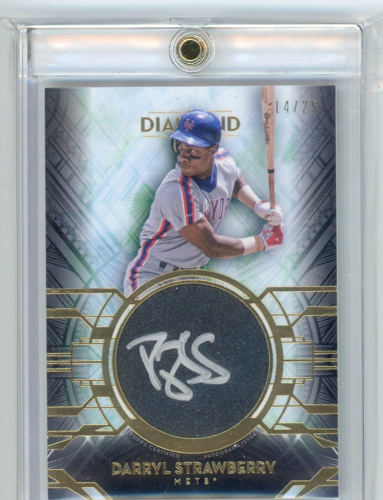DARRYL STRAWBERRY 2021 TOPPS DIAMOND ICONS ON CARD AUTO #14/25 METS – Piece  Of The Game