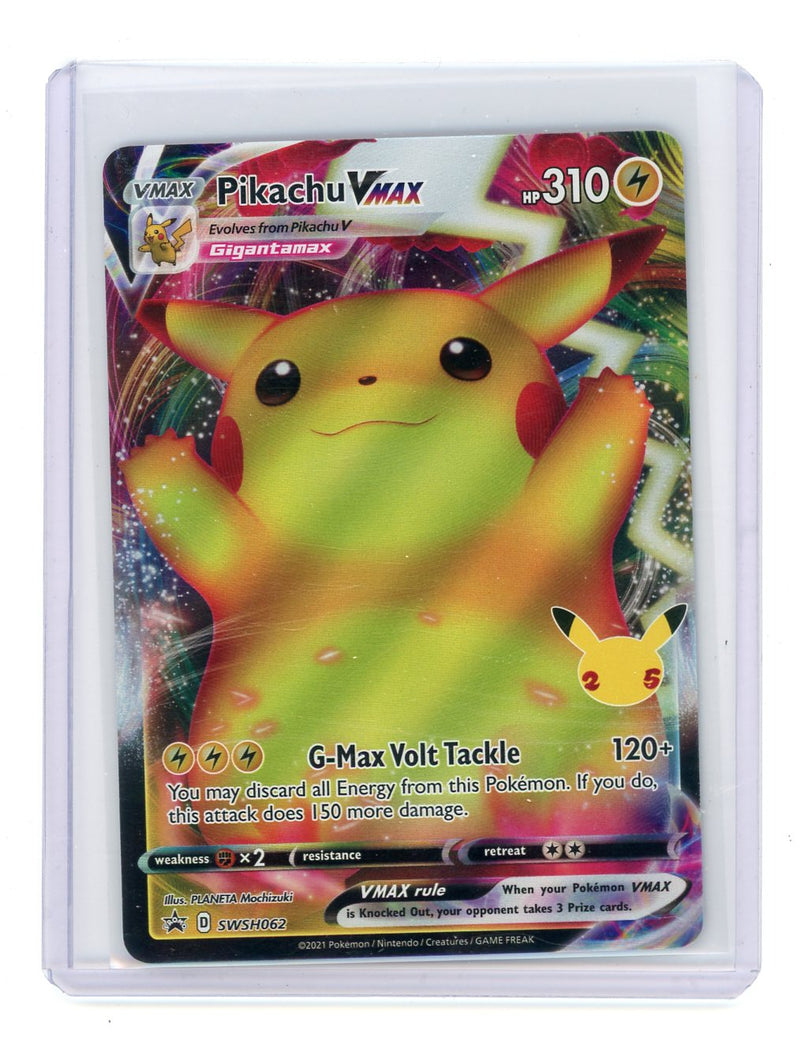 Pikachu VMAX 2021 Pokémon Celebrations Black Star Promo SWSH062