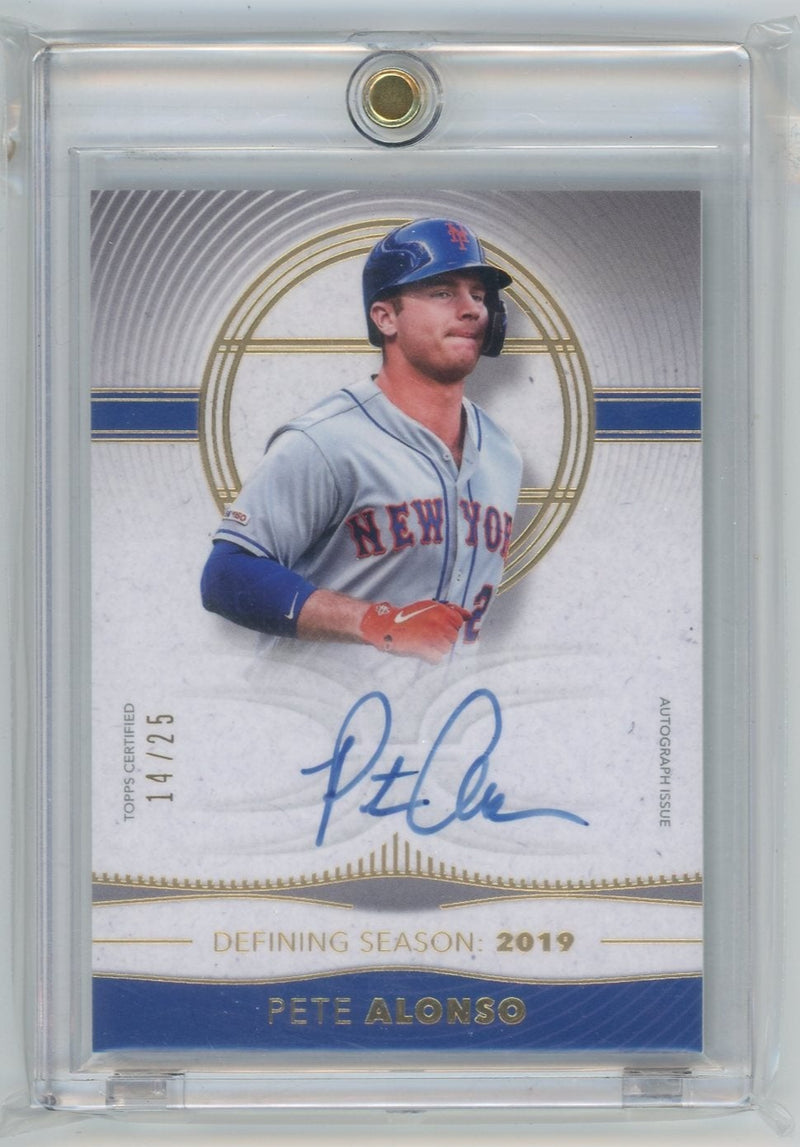 2021 Topps Definitive Pete Alonso Defining Season Auto 