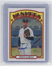 2021 Topps Heritage Deivi Garcia rookie card auto #RDA-DG