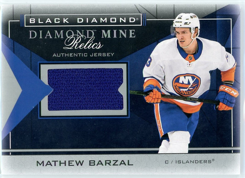 Mathew Barzal Black Diamond Relics Jersey DMR-MB