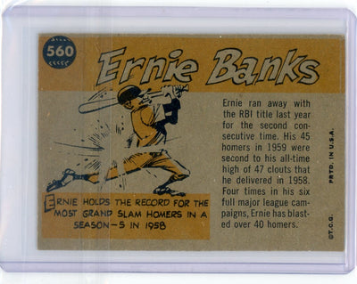 Ernie Banks 1961 Topps '60 Sport Magazine All-Star #560