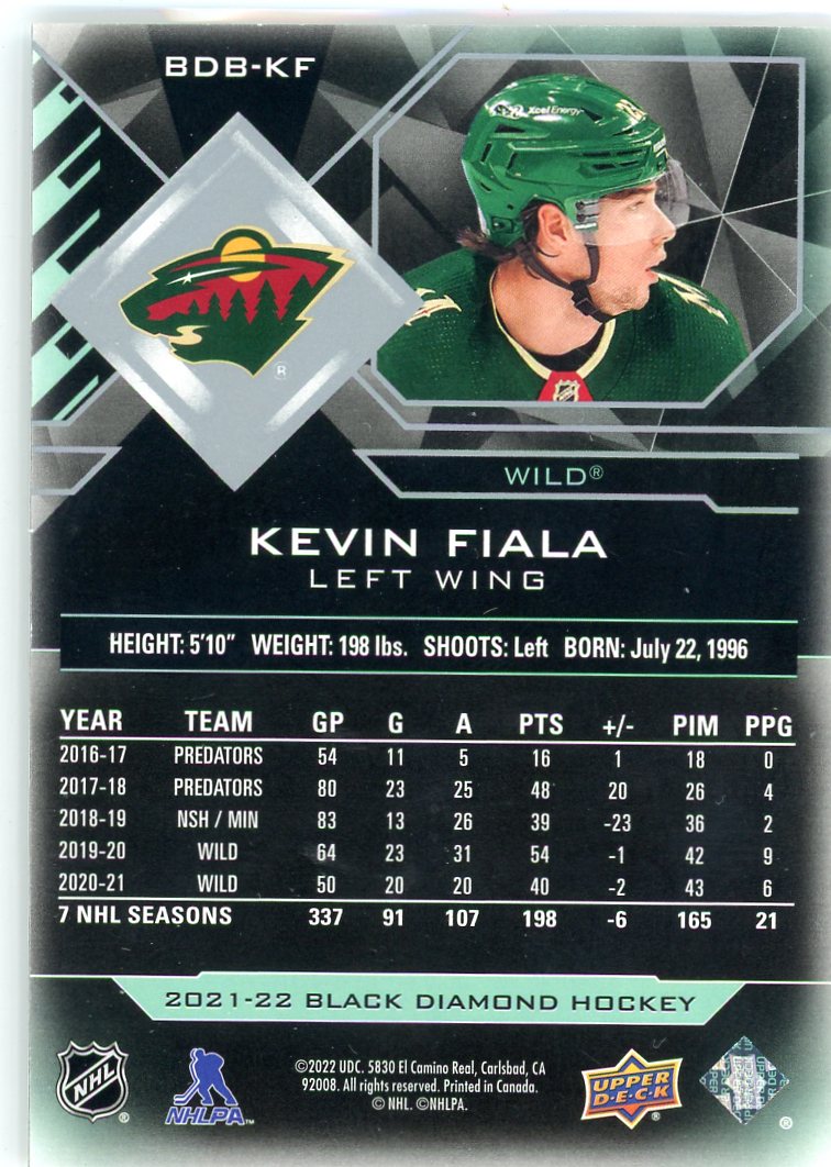 Kevin Fiala Black Diamond 214/349