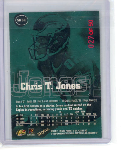 Chris T. Jones 1997 Skybox Premium Star Rubies #'d 27/50
