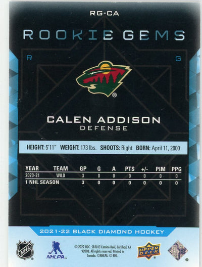 Calen Addison Black Diamond Rookie Gems 147/399 RG-CA