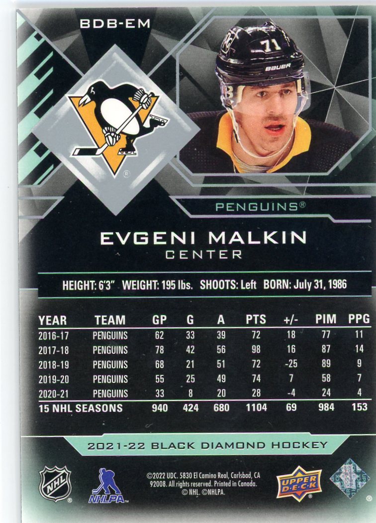 Evgeni Malkin Black Diamond 137/349