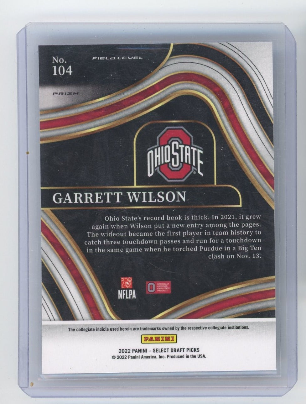 2022 Prizm Silver RC Garrett Wilson SGC 9.5 Mint + Jets WR1