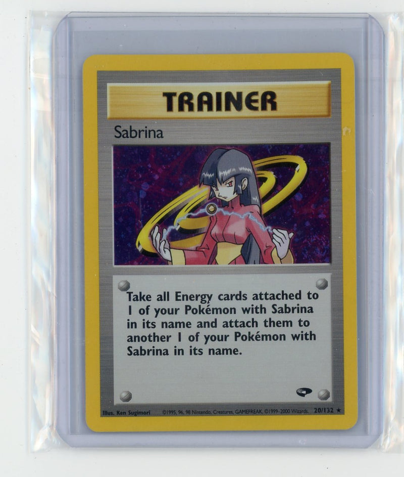 Trainer Sabrina 2000 Pokémon rare holo 20/132