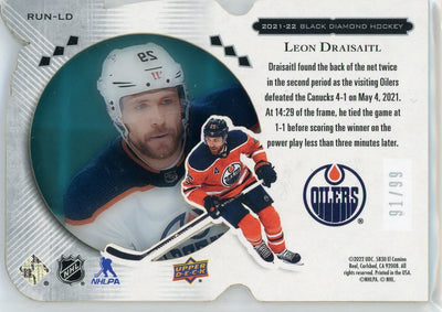 2021-22 Black Diamond Leon Draisaitl Run For The Cup RUN-LD OILERS /99