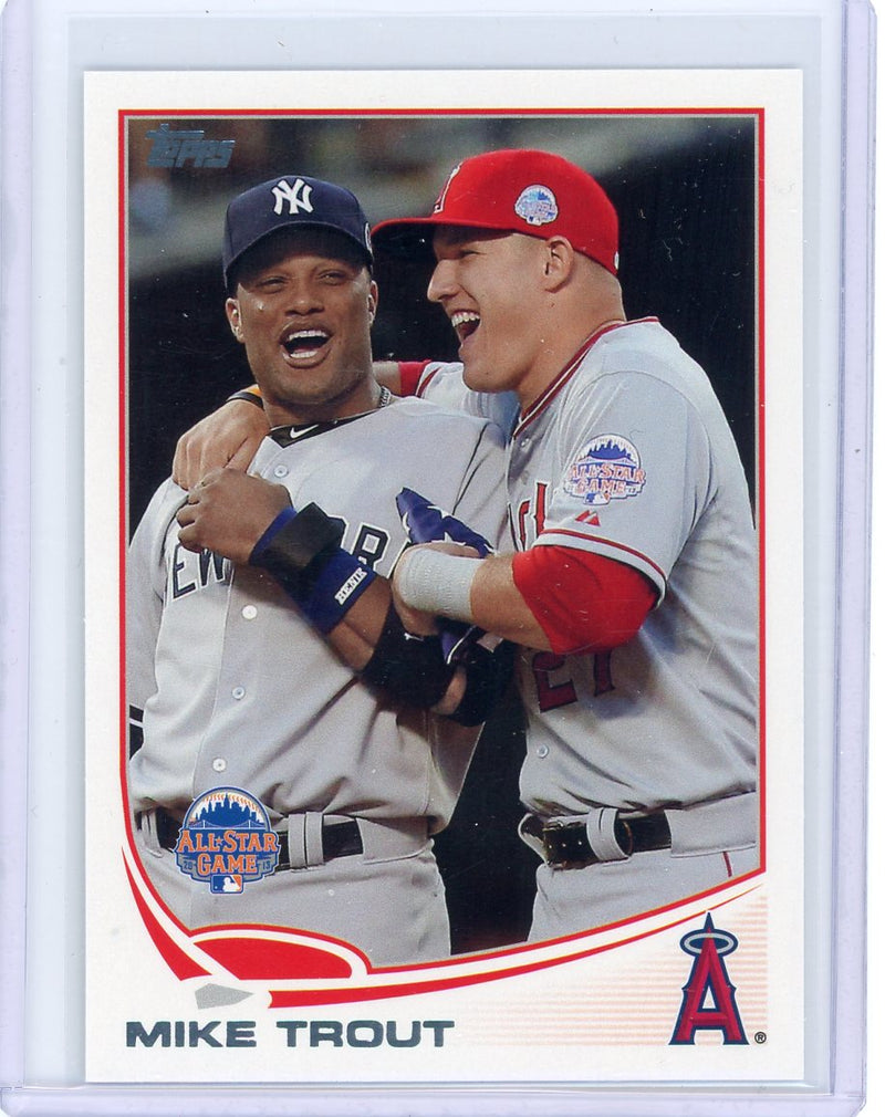 Mike Trout 2013 Topps Update ASG image variation Short Print