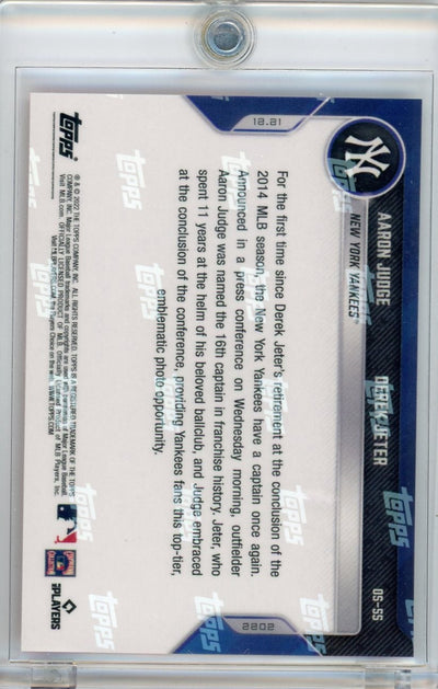 2022 MLB TOPPS NOW Card #OS55 Aaron Judge/Derek Jeter Two Captains 2/5