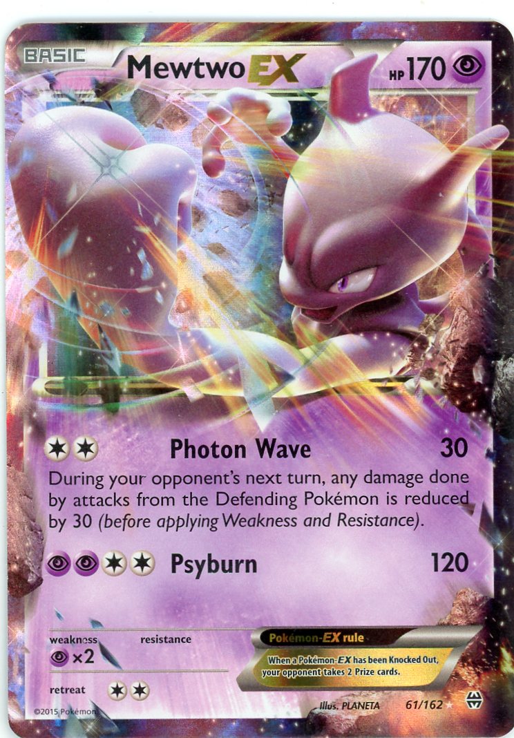 Pokemon Mewtwo Ex Card