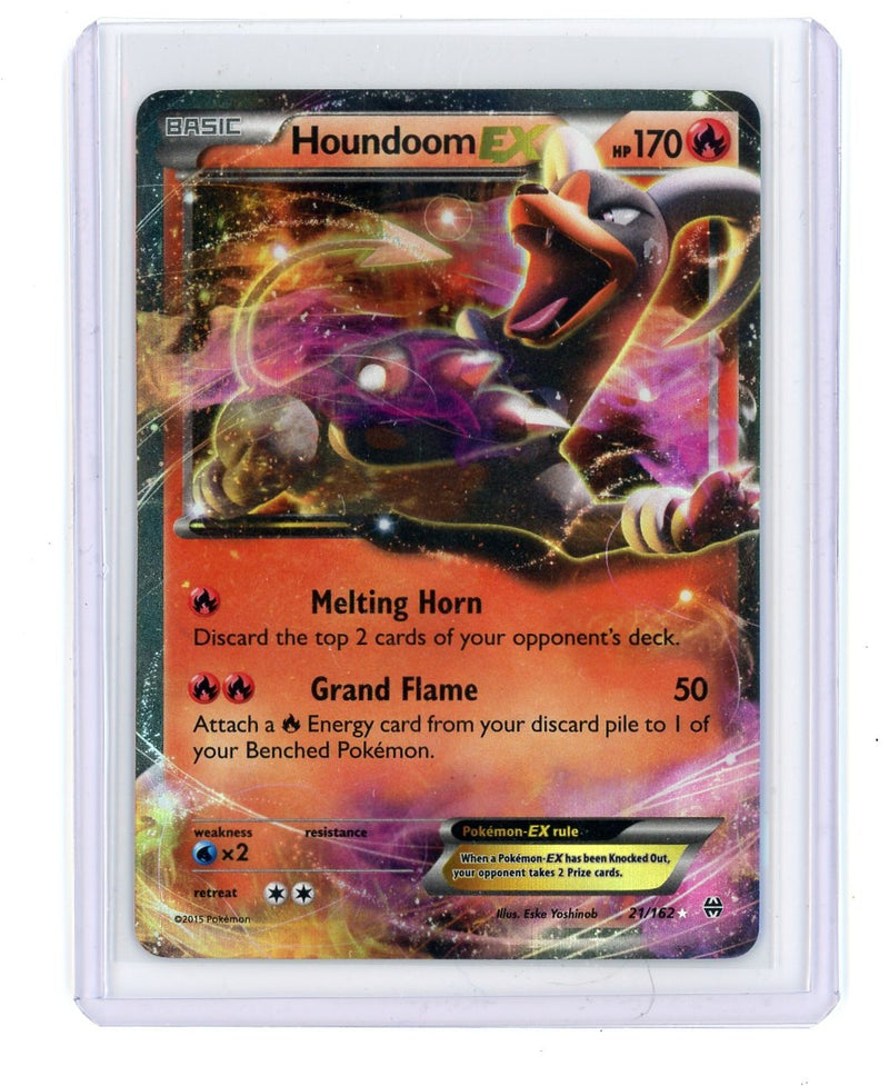 Houndoom EX 2015 Pokémon rare holo 21/162