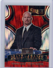 Stone Cold Steve Austin 2022 Panini Select WWE HoF Shock Prizm