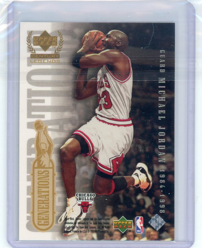 Kobe Bryant / Michael Jordan 1999 Upper Deck Century Legends Generations foil
