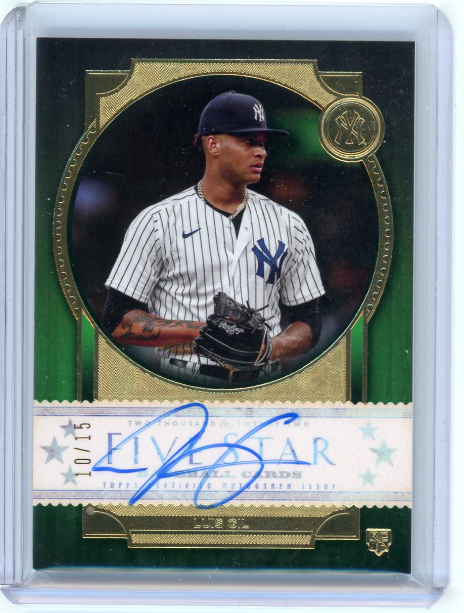 Luis Gil 2022 Topps Five Star autograph green rookie card #'d 10/15