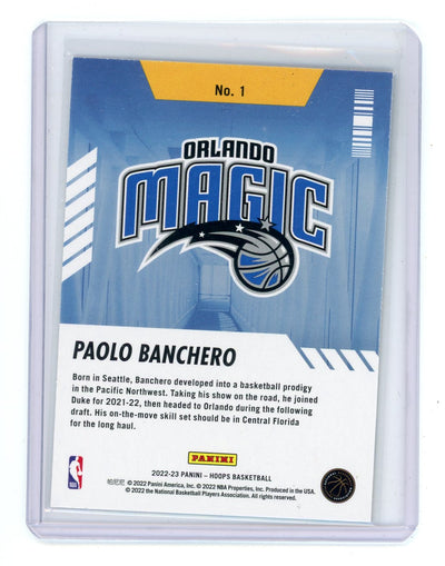 Paolo Banchero 2022 NBA Hoops Arriving Now Rookie Card