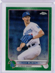 Walker Buehler 2022 Topps Chrome Logofractor green refractor #'d 42/99