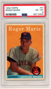 Roger Maris 1958 Topps #47 PSA 6 rookie card