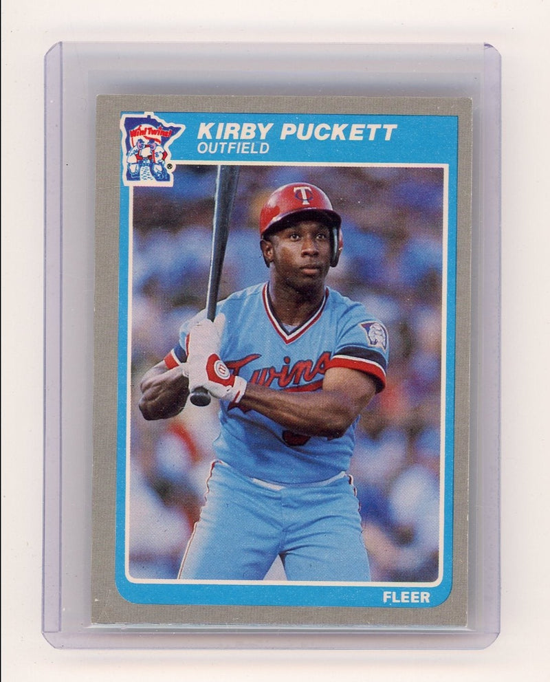 Kirby Puckett 1985 Fleer rookie card 