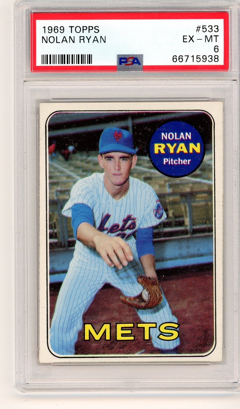 Nolan Ryan 1969 Topps PSA 6 rookie card