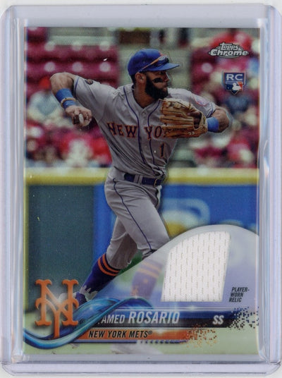 Amed Rosario 2018 Topps Chrome Complete Set rookie relic refractor