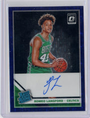 Romeo Langford 2019-20 Panini Donruss Optic Purple Stars FOTL rookie autograph #"d 21/49