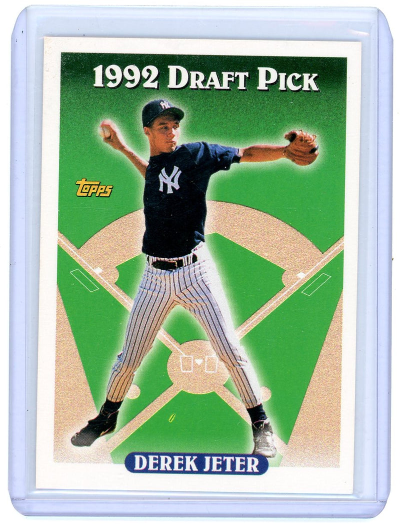 Derek Jeter Topps 1992 Draft Pick 