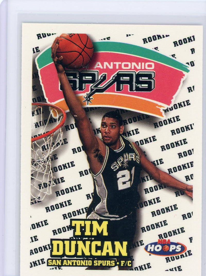 Tim Duncan 1998 SkyBx NBA Hoops rookie card