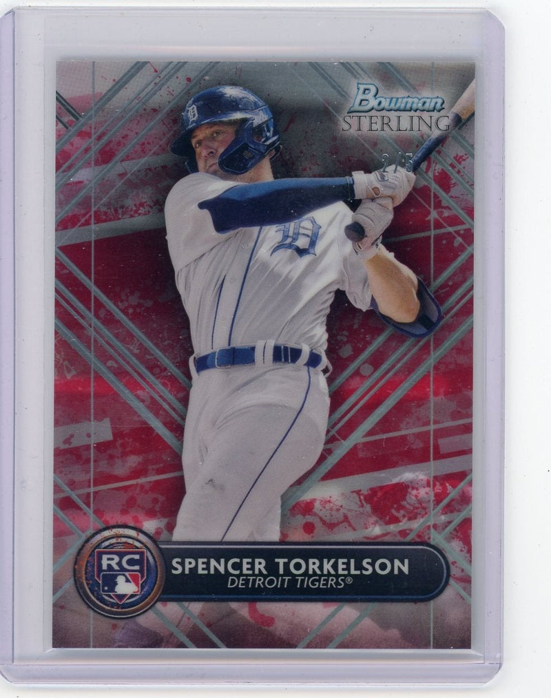 Spencer Torkelson 2022 Bowman Sterling Red Refractor rookie card 