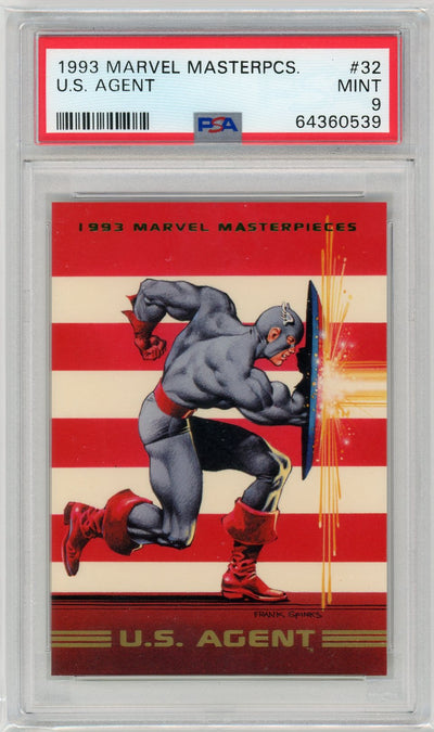 U.S. Agent 1993 Marvel Masterpieces #32 PSA 9