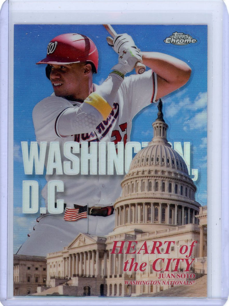 Juan Soto 2022 Topps Chrome Heart of the City 