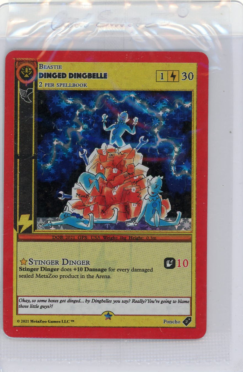 Dinged Dingbelle 2021 MetaZoo Cryptid Nation sealed promo holo